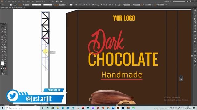 How to create Chocolate Bar Packaging Design in Illustrator | Packaging tutorial | Arijit Banerjee смотреть онлайн