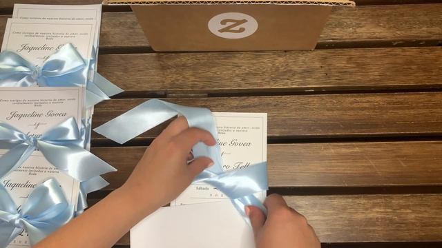 DIY Simple and Elegant Wedding Invitation With Bow (Zazzle Invitations) смотреть онлайн