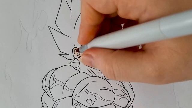 Drawing Goku Legend Awakes | Redraw fan's Drawing смотреть онлайн