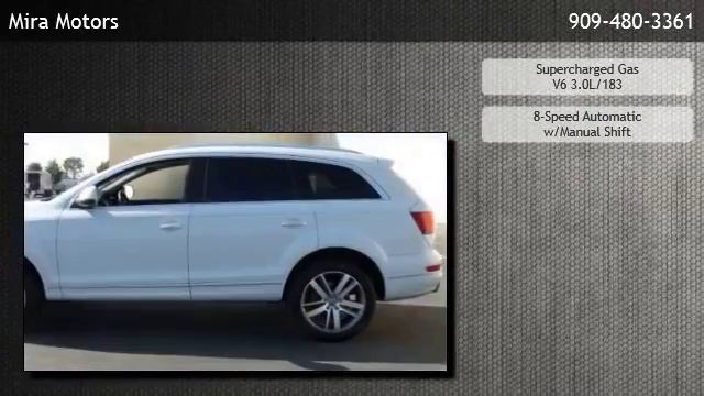 2013 Audi Q7 3.0T Premium Plus Cold Weather Technology Pkg 4D S - Pomona смотреть онлайн