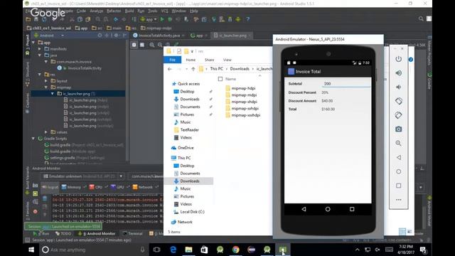 ITC 162 Android 4/18/17 Icon Launcher, Gradle, Debug your app смотреть онлайн