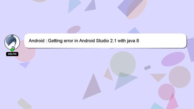 Android : Getting error in Android Studio 2.1 with java 8 смотреть онлайн