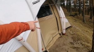 Испытание палатки quechua air seconds 4.2  fresh&black в экстримальных условиях‼️??