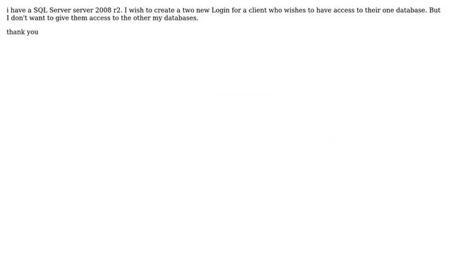DevOps & SysAdmins: How to allow a SQL Login to see only ONE database? смотреть онлайн