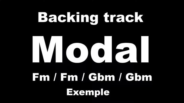 Groovy Modal Backing track (Example) Fm - Am смотреть онлайн