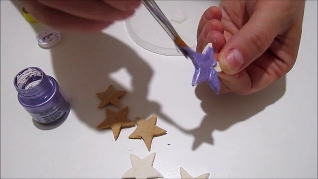 Новогодний декор композиций. Звездочки своими руками из соленого теста.