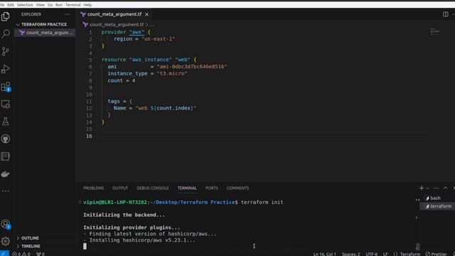 How to use terraform count meta argument | Terraform Count Meta Argument смотреть онлайн