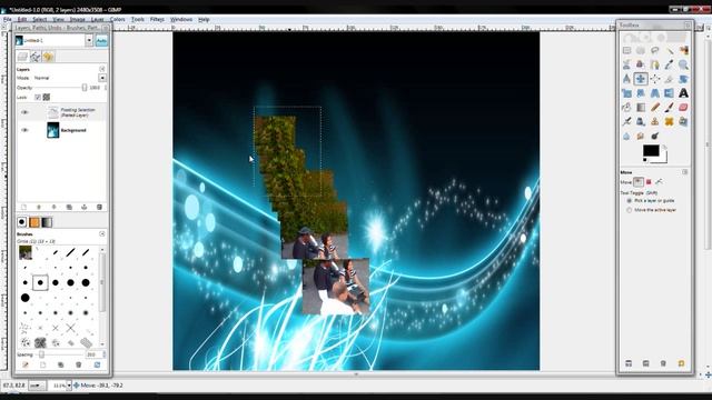 How To Make a ''Good-looking Collage In Gimp. смотреть онлайн