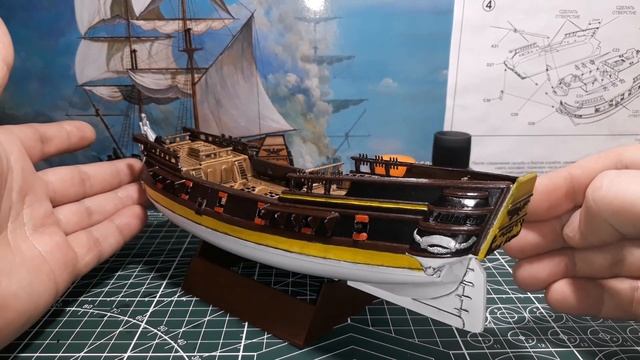 Сборка модели - Пиратский бриг "Черный Сокол" (моделист) смотреть онлайн