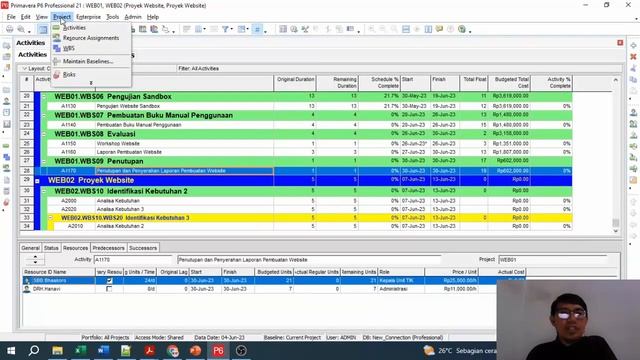 Perencanaan dan Manajemen Proyek Dengan Oracle Primavera P6 смотреть онлайн