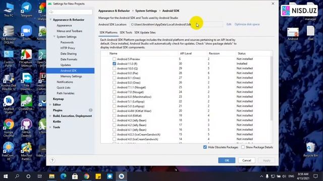 Android Studioni yangi versiyasini o'rnatish (To'liq) 2021 смотреть онлайн
