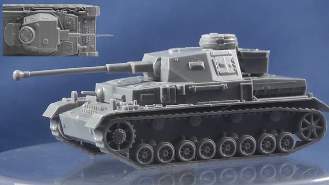 Zvezda's 1/100th Panzer IV F2: a video review смотреть онлайн