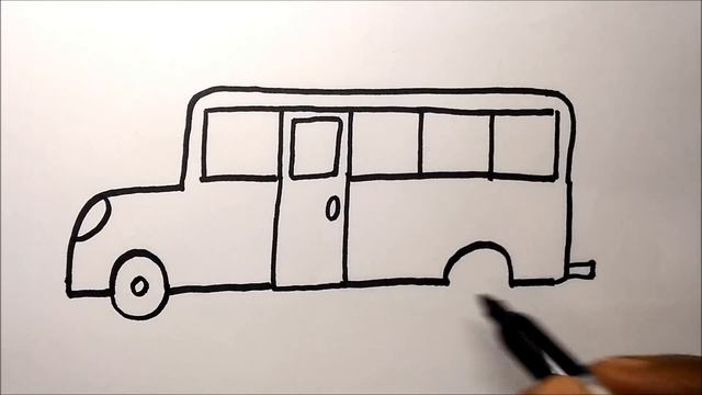 How To Turn Numbers 111111 into Cartoon School Bus – Fun Doodle Art on Paper ✔ смотреть онлайн