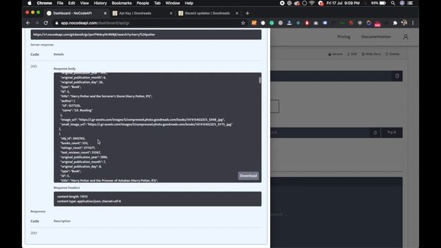 Goodreads Books JSON API without code. смотреть онлайн