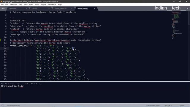 Morse Code Encoder Decoder | Python смотреть онлайн