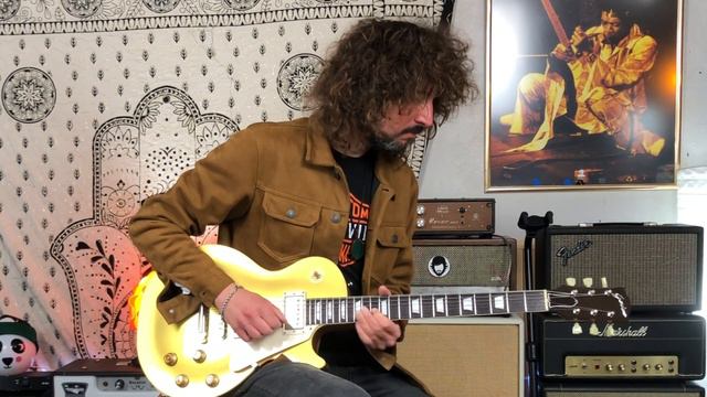 Giordano Les Paul goldtop Korina body!! with Haze67 isle of tone смотреть онлайн