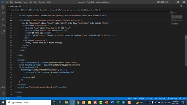 Bootstrap 5 Tutorial for Beginners 16 Alert & Toast in Bootstrap ( Kurdish ) смотреть онлайн