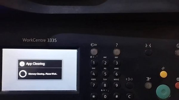 Xerox 3335 Reset Configuration to Default