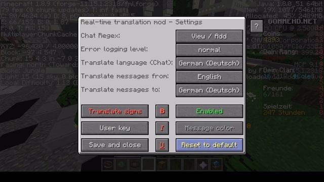 Übersetzer In minecraft? : Real Time Chat Translation Mod (German) смотреть онлайн