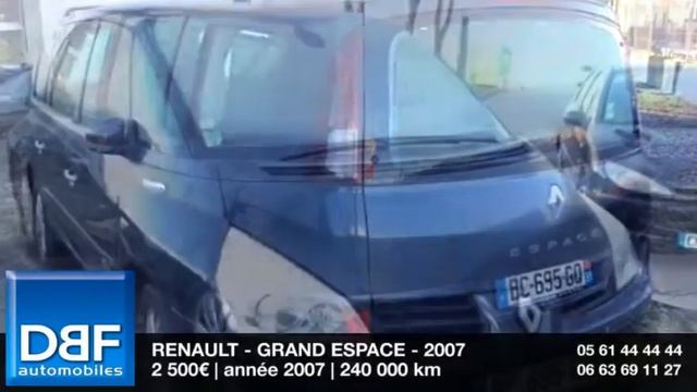 Annonce Occasion RENAULT Grand Espace 2.0 dCi175 FAP Initiale 2007 смотреть онлайн