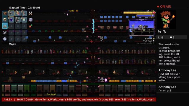 (LIVE) | PS4/PS5 | Ultimate All Items World 1.4.4 | 24/7 | SERVER 1 | Terraria | смотреть онлайн