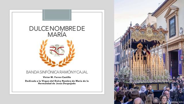 Dulce Nombre de María (Víctor M. Ferrer Castillo) || Banda Sinfónica Ramón y Cajal смотреть онлайн