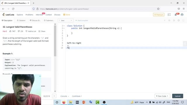 L32. Longest Valid Parentheses || Stack and O(1) Space Efficient Solution смотреть онлайн