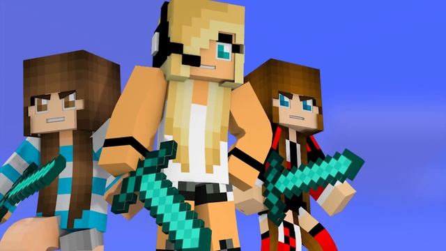 [SPED UP VERSION] Minecraft Song Psycho Girl 8 - Psycho Girl Minecraft Music Video Series