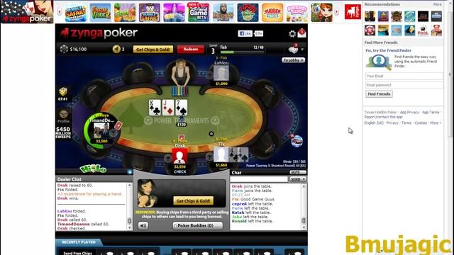 Texas Holdem Poker Power Tournament [PC/720p][Online/facebook game] смотреть онлайн