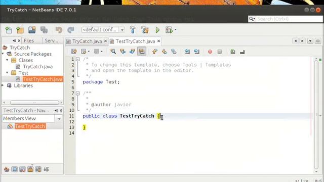 JAVA SE "Try Catch" смотреть онлайн