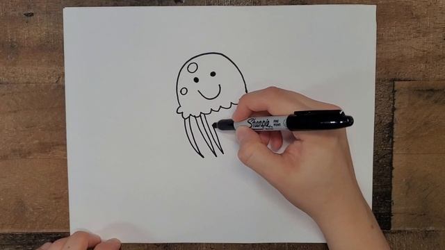 How To Draw A Jellyfish Step By Step смотреть онлайн