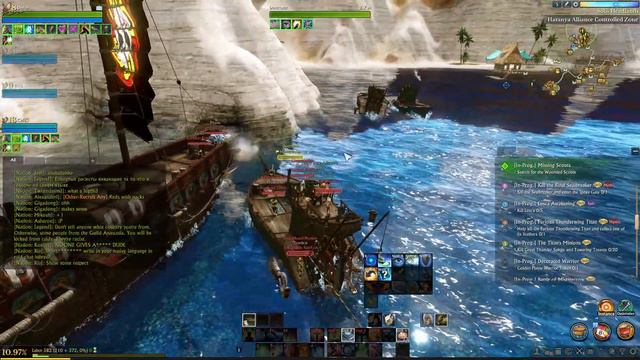 ArcheAge Gildaron 1 fish boat 20 enemy :) смотреть онлайн