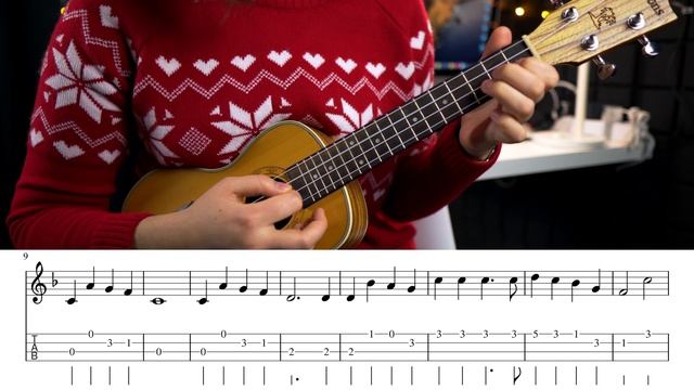 JINGLE BELLS НА УКУЛЕЛЕ + ТАБЫ | ПРОСТОЙ УРОК ИГРЫ ДЛЯ НАЧИНАЮЩИХ смотреть онлайн