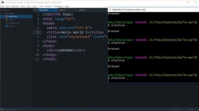 Electron Tutorial 6: BrowserWindow смотреть онлайн
