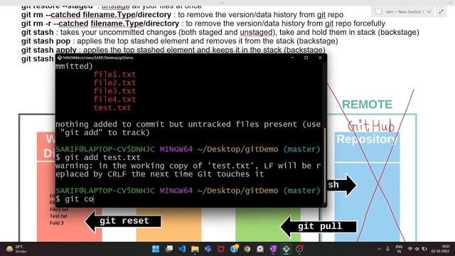 Git Commands (Advance - 1) With Examples | Git & GitHub Tutorial Hindi #4 смотреть онлайн