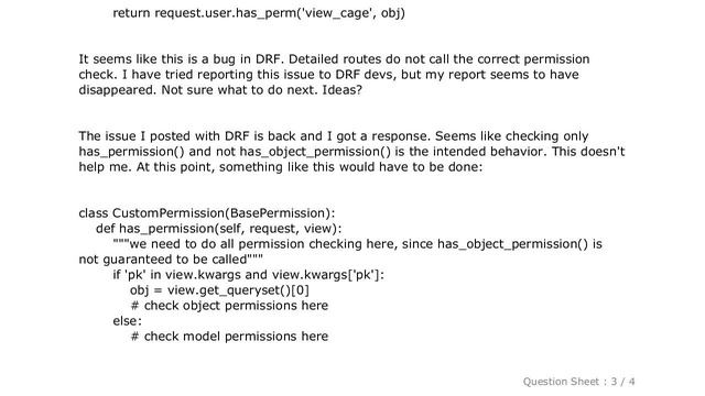 Django : Permission checks in DRF viewsets are not working right смотреть онлайн