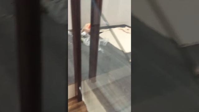 Лестница из ясеня, ограждение стекло смотреть онлайн