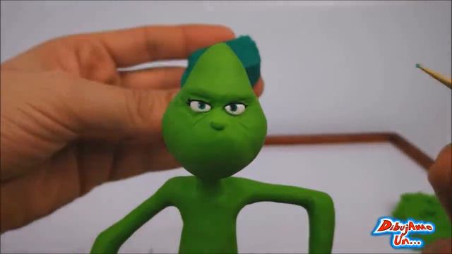 Como Hacer al Grinch Escultura con Plastilina | How to the Grinch in clay DIY | DibujAme Un Navidad смотреть онлайн