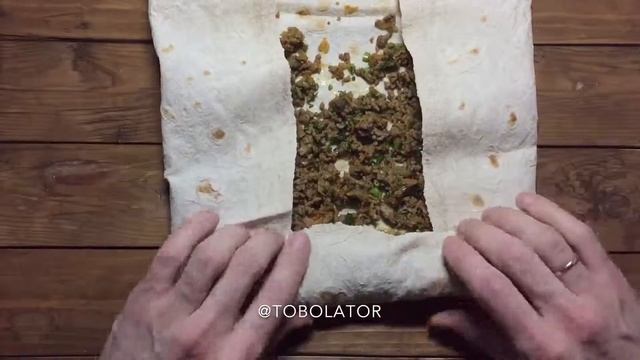 БЫСТРЫЙ МЯСНОЙ РУЛЕТ В ЛАВАШЕ / РЕЦЕПТ ЗА 16 СЕКУНД смотреть онлайн