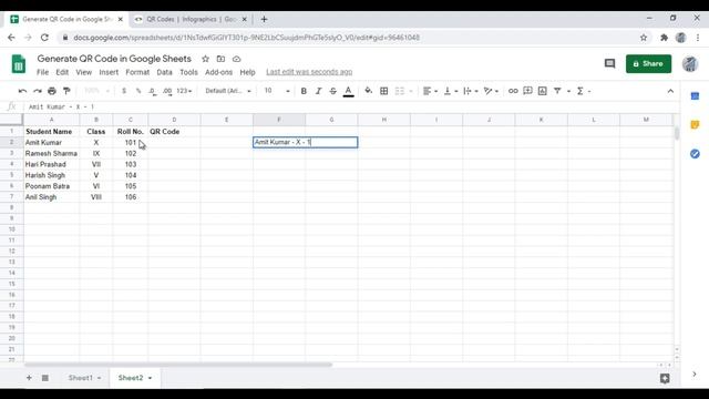 How to Generate QR Code in Google Sheets || Bulk QR Code Generator in Google Sheets? смотреть онлайн