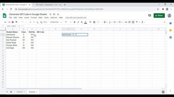 How to Generate QR Code in Google Sheets || Bulk QR Code  Generator in Google Sheets?