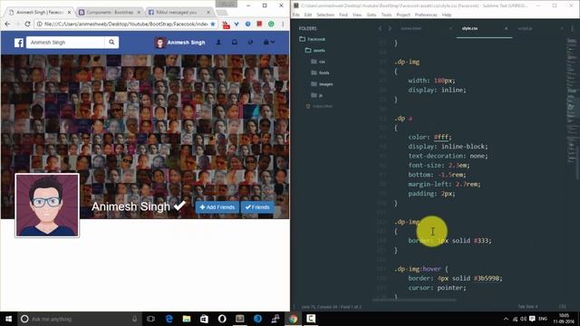 Clone Facebook with Bootstrap #4.2 Add more feature to Timeline