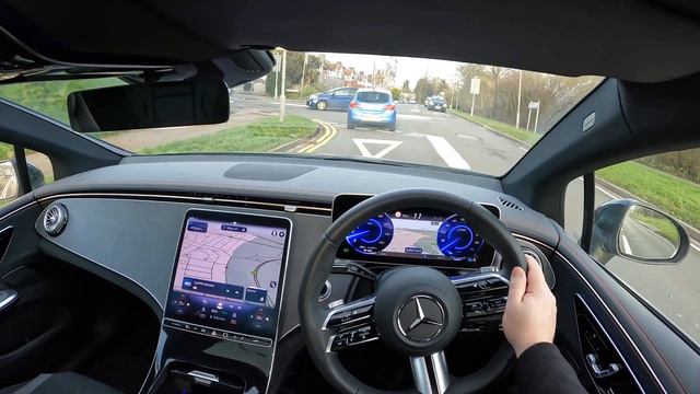 Mercedes EQE POV Test Drive [2023 AMG Line Premium] смотреть онлайн