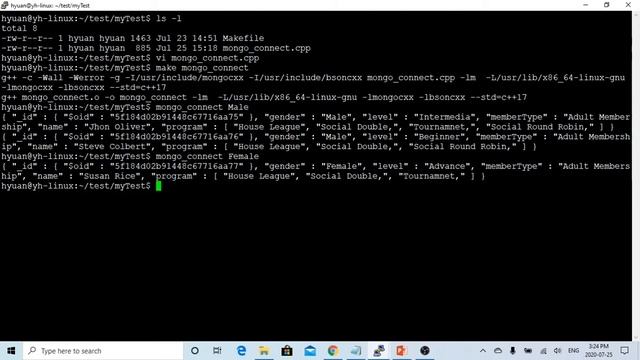 C++ Programming on Linux Query data from MongoDB and Parse BSON Data смотреть онлайн