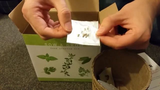 Nature's Blossom Organic Herb Garden Seed Starter Kit - Unboxing Review смотреть онлайн