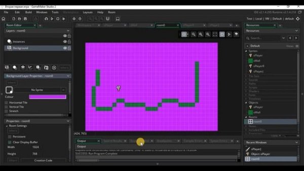 Уроки по GameMaker. Как сделать свою 2d игру на гейммекер. Делаем платформер на GM Часть 2