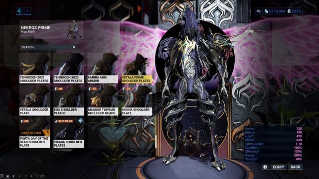 Warframe | Fashion Frame | Nekros Prime : Death Incarnate смотреть онлайн