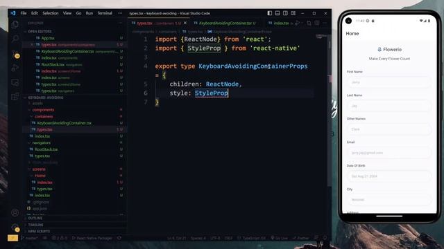 Fix React Native Keyboard Covering TextInputs #4 - TypeScript Continues смотреть онлайн