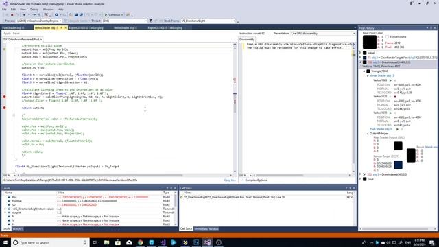 DirectX11 with HLSL in a graphics debugger смотреть онлайн