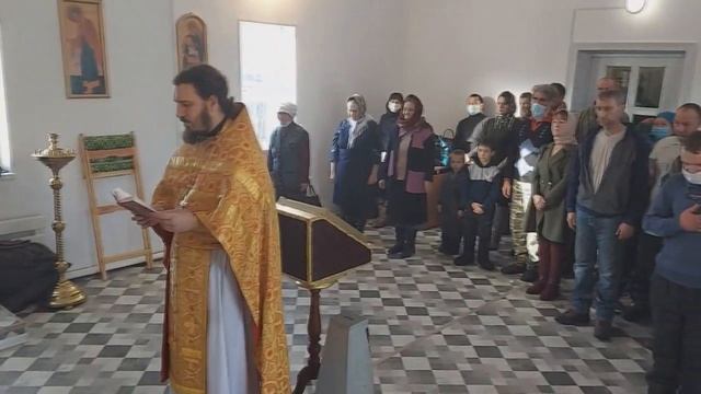 Малое освящение храма святителя Николая в Бурен-Бай-Хааке (республика Тува) смотреть онлайн